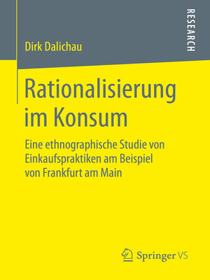 cover image of Rationalisierung im Konsum